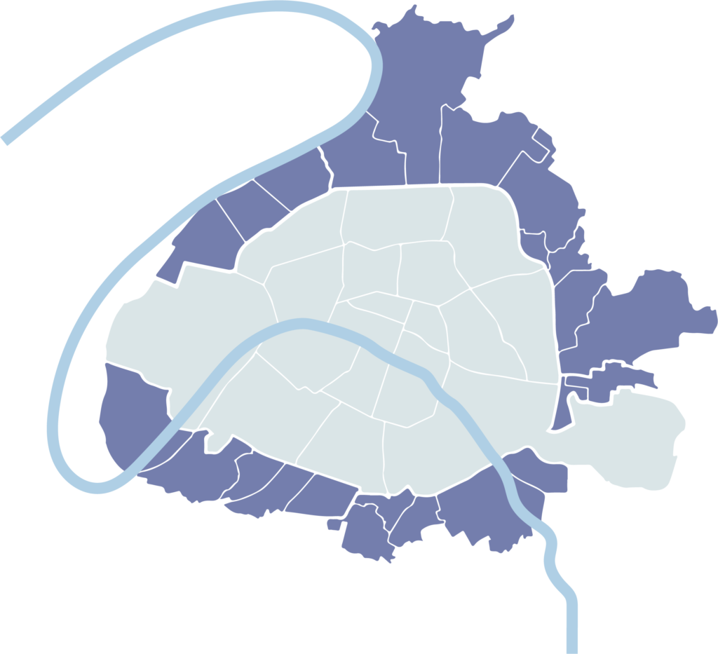 Carte de paris minimaliste